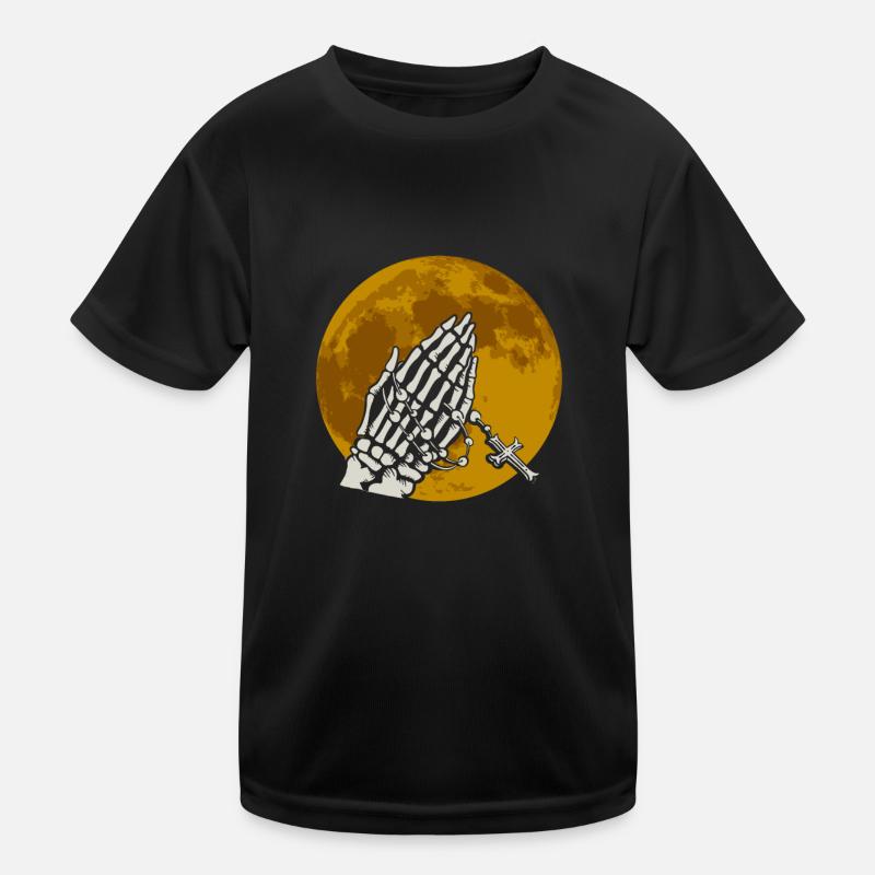 Praying Skeletal Hands - Gothic Gothic Kids Functional T-Shirt