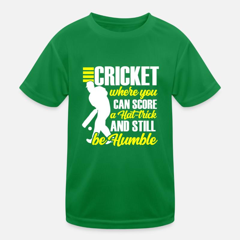 Cricket où vous pouvez marquer T-shirt sport Enfant