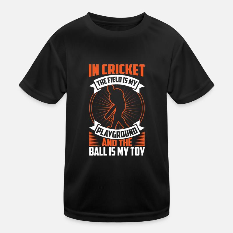 Au cricket, le terrain est mon terrain de jeu T-shirt sport Enfant