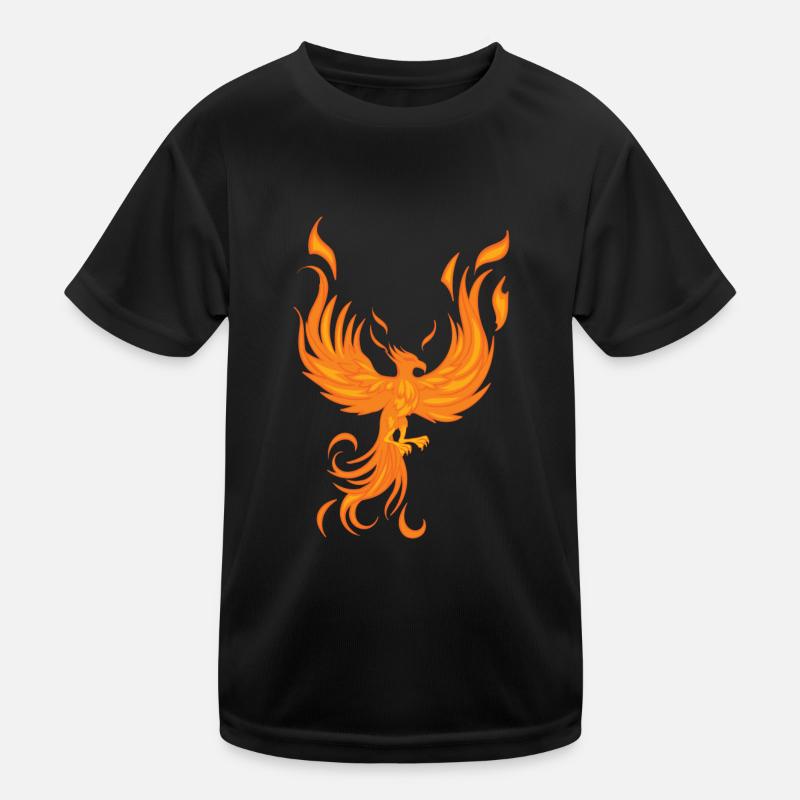 Phoenix Bird Mythical Creatures Kids Functional T-Shirt
