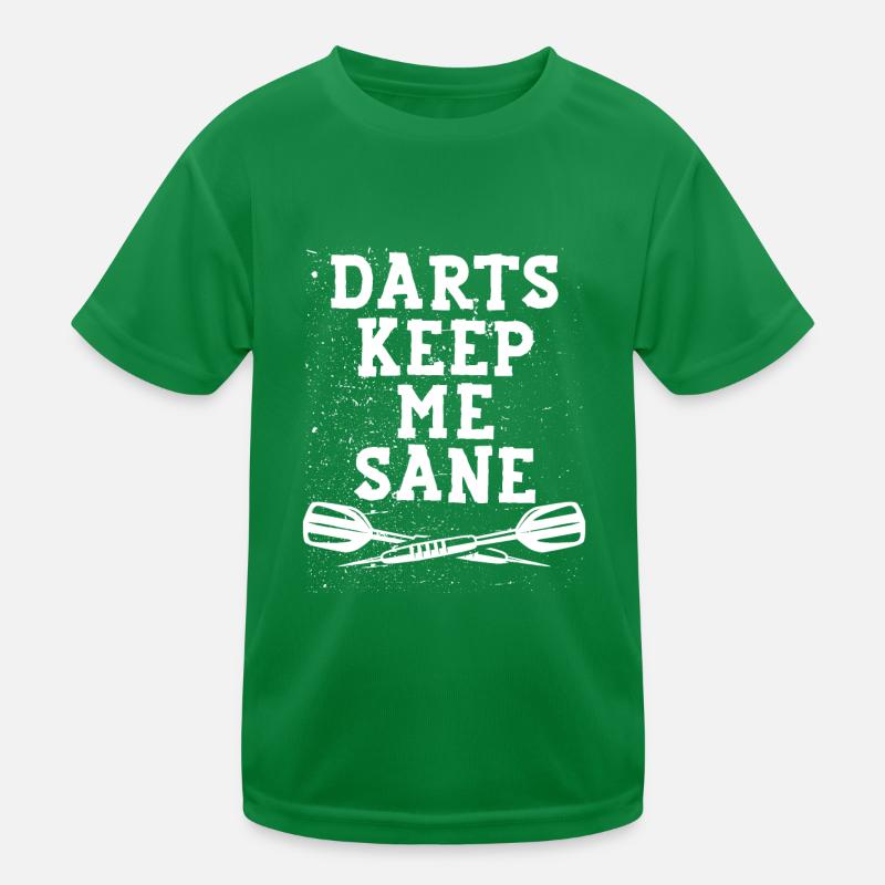 Playing darts keeps me healthy Kids Functional T-Shirt