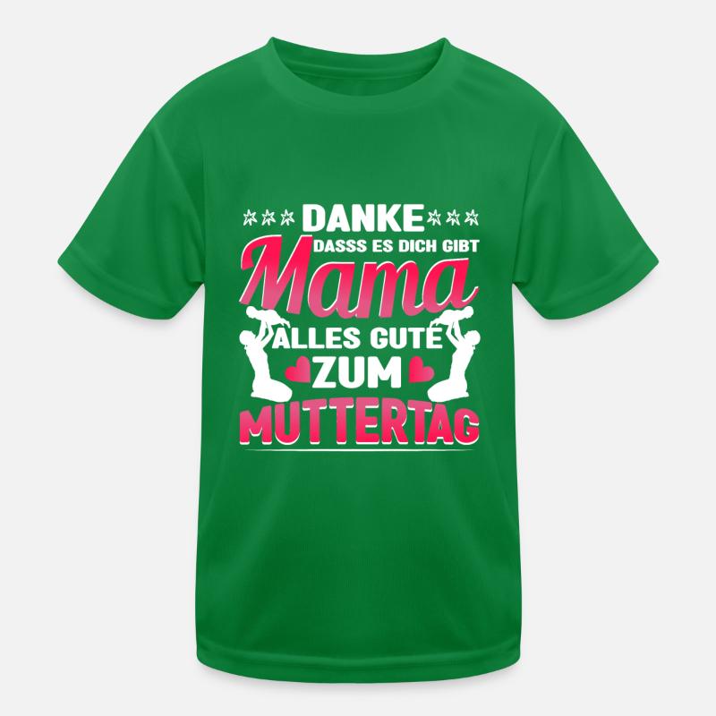 Muttertag Danke das es dich gibt Mama Kinder Funktions-T-Shirt