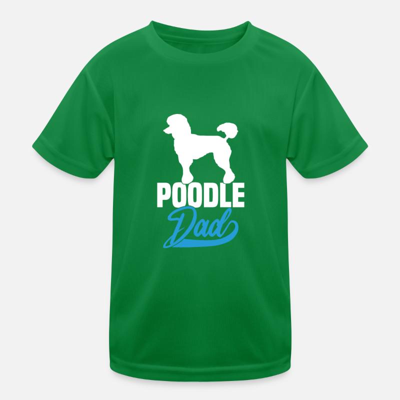 Poodle Dad Kinder Funktions-T-Shirt