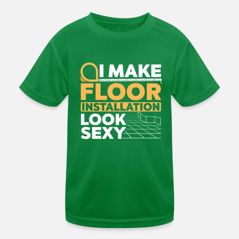 Flooring installer, tile warehouse Kids Functional T-Shirt