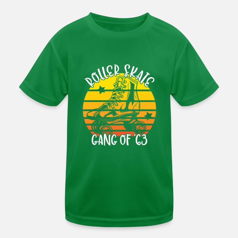 Rollschuhfahrer Rollerskates Rollschuh Gang 1963 Kinder Funktions-T-Shirt