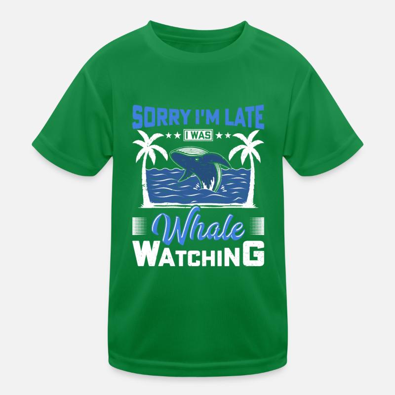 Observation des baleines Observation des baleines Orques Bleu Baleine T-shirt sport Enfant