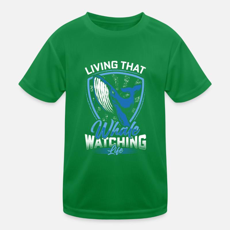 Observation des baleines Observation des baleines Orques Bleu Baleine T-shirt sport Enfant