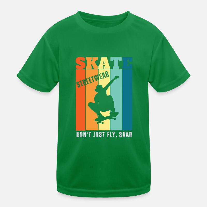 Skateborading | Don't just fly, soar Kids Functional T-Shirt
