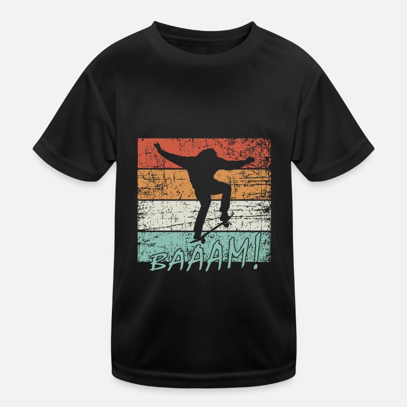 Skateboarders Kids Functional T-Shirt