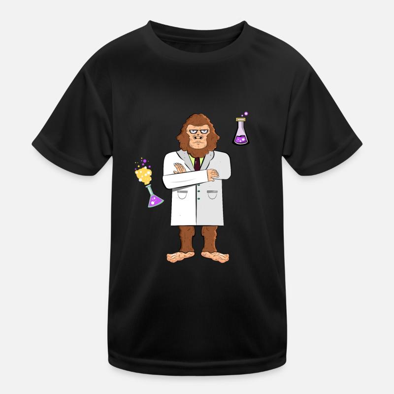 Bigfoot Scientist Kids Functional T-Shirt