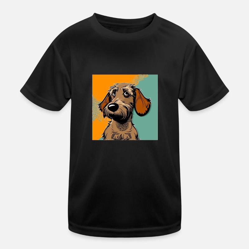 Dog in comic style Kids Functional T-Shirt