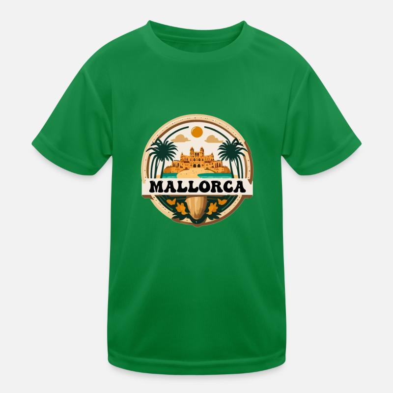 Mallorca Logo Kinder Funktions-T-Shirt