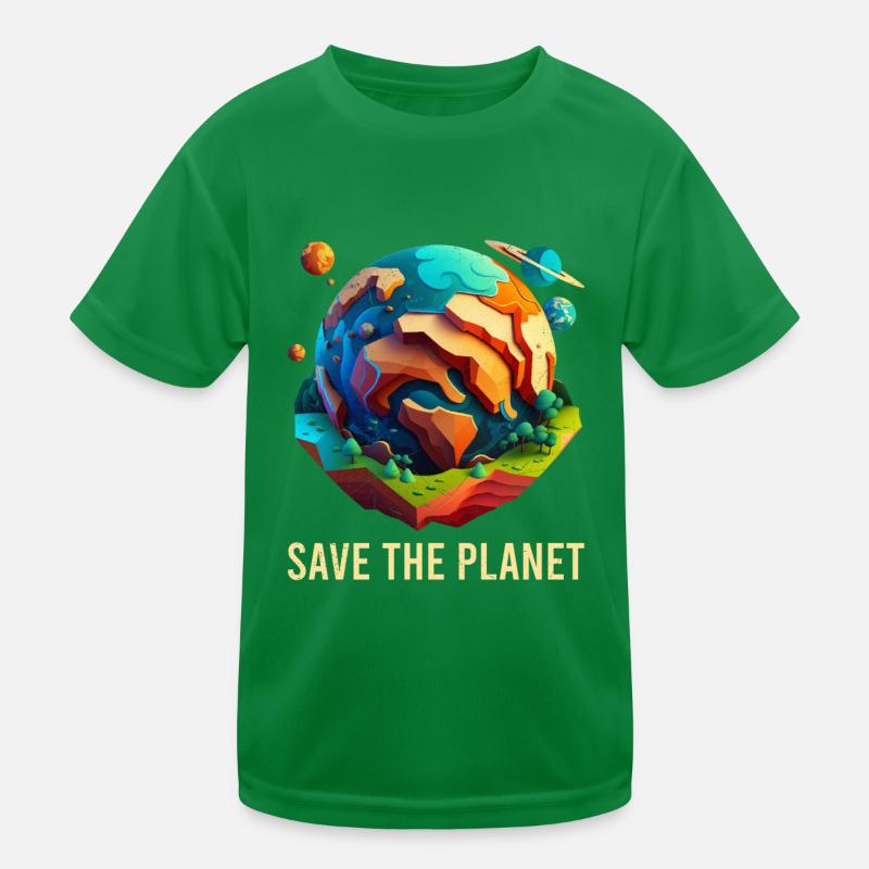 Save our planet Environmentalists Climate protection Kids Functional T-Shirt