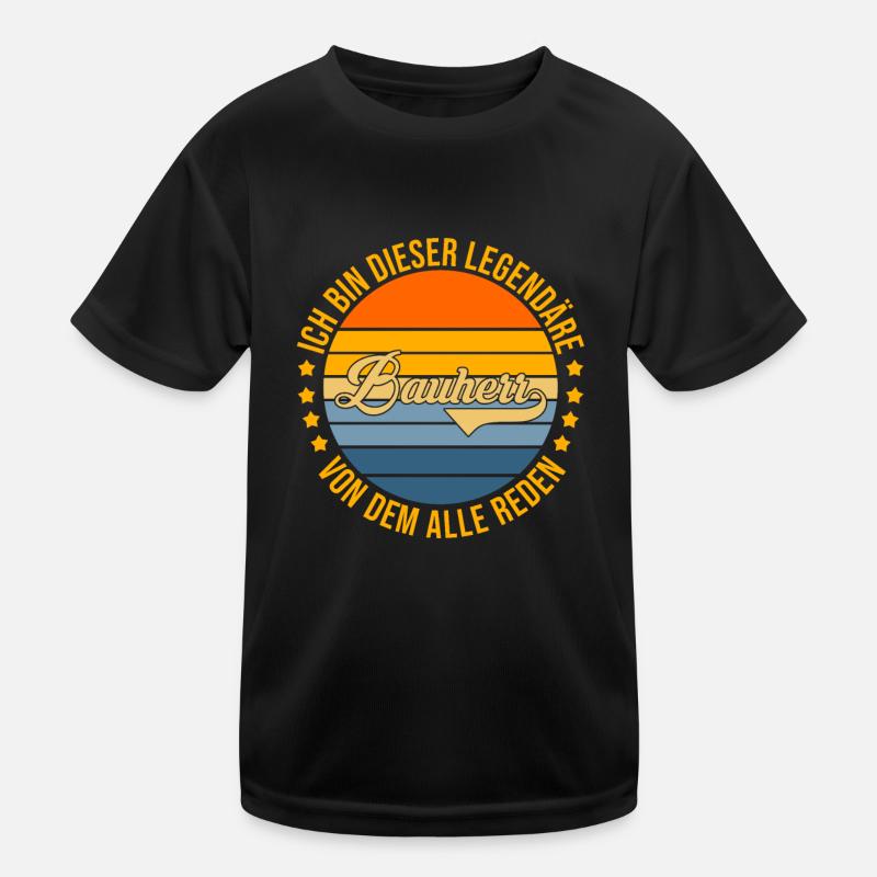Bauherr Kinder Funktions-T-Shirt