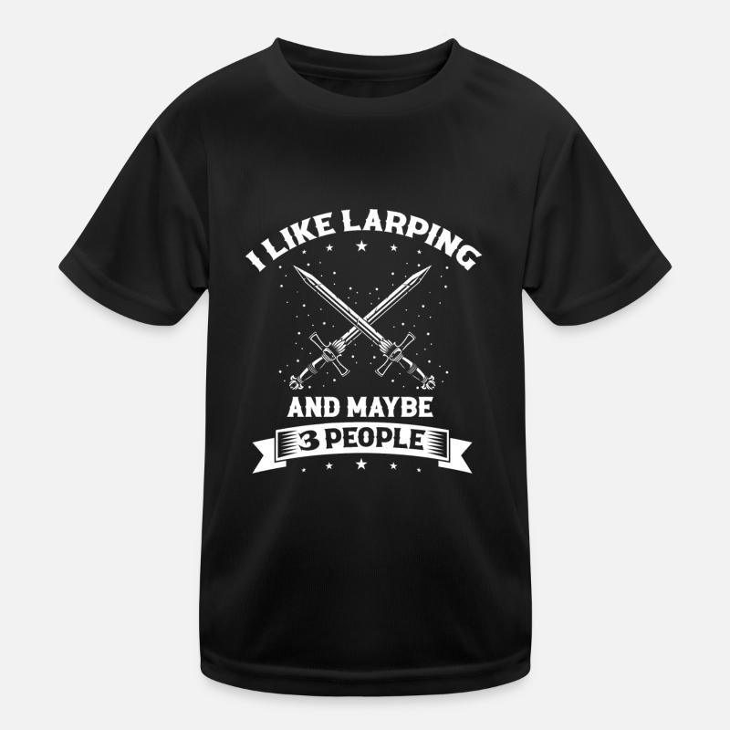 Larping quote for role-playing games and Larper Kids Functional T-Shirt