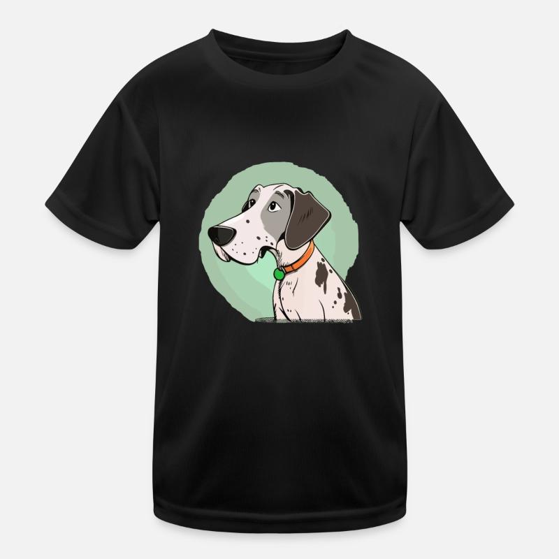 Dog in comic style Kids Functional T-Shirt