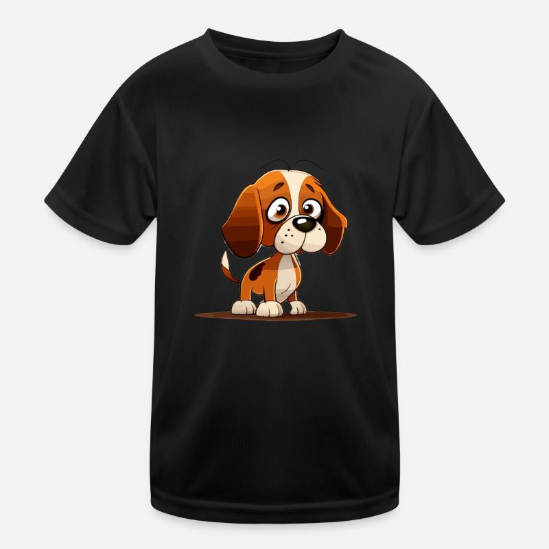Dog in comic style Kids Functional T-Shirt