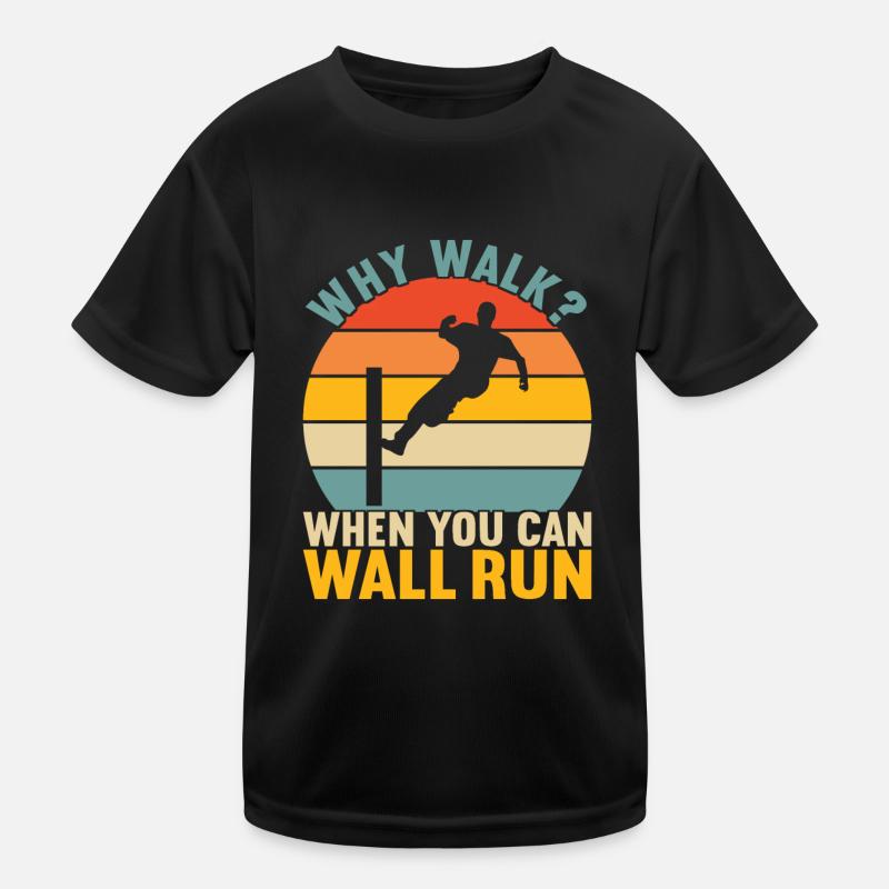 Parkour Freerunning Kids Functional T-Shirt