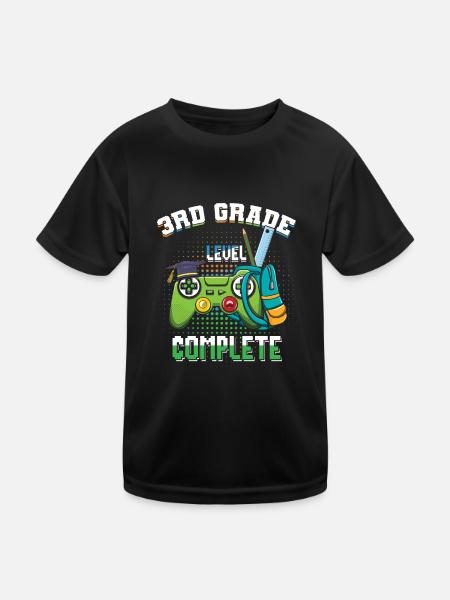 3rd Grade Bye Schools Out Last Class Day Of Summer - Kids Functional T-Shirt - black - Front