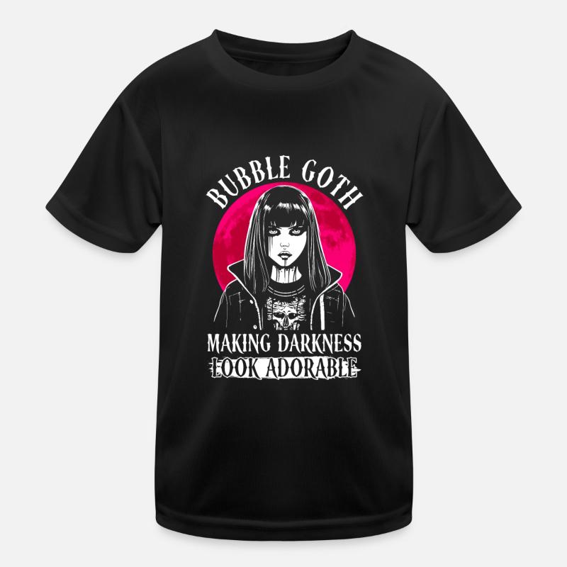 Bubble Goth Dunkelheit sieht bezaubernd aus - Goth Kinder Funktions-T-Shirt