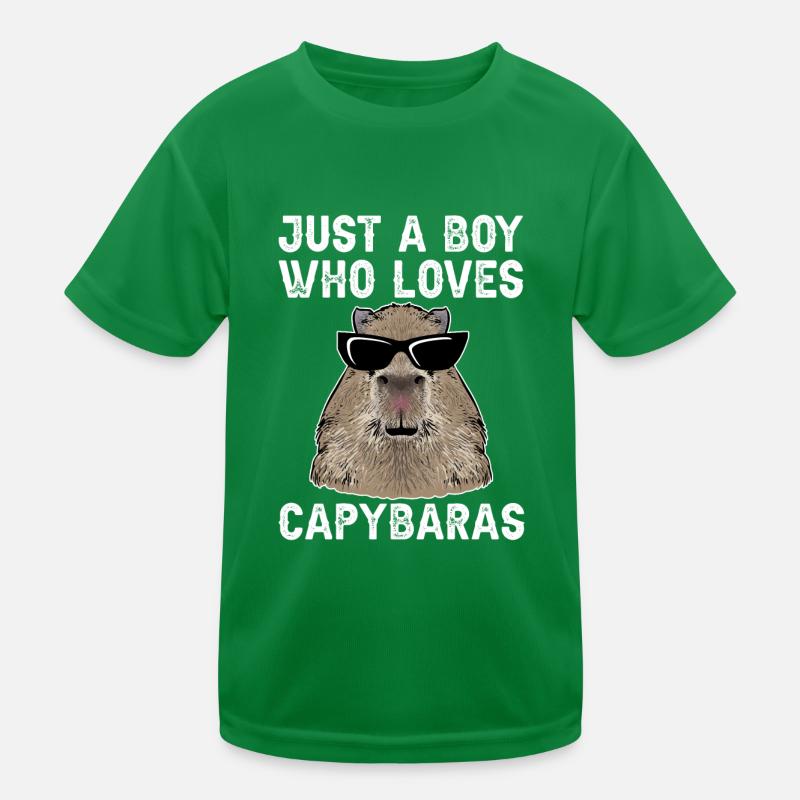 Capybara rodent Kids Functional T-Shirt