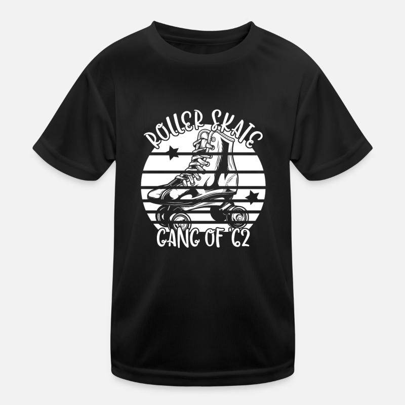 Rollschuhfahrer Rollerskates Rollschuh Gang 1962 - Kinder Funktions-T-Shirt - Schwarz