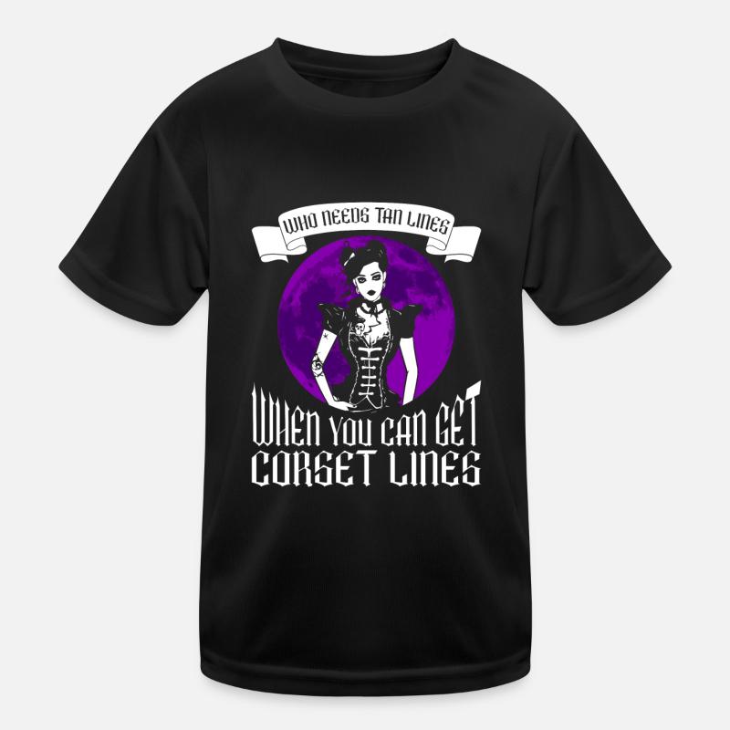 Moontan Gothic Spruch Goth Girl Grufti Emo Kinder Funktions-T-Shirt