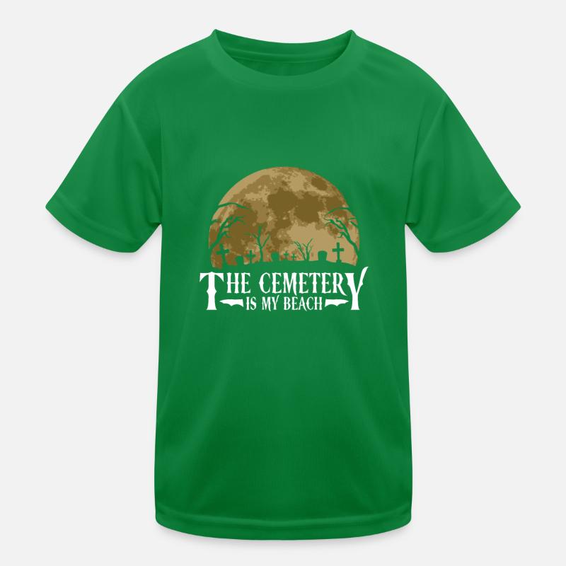 Der Friedhof ist mein Strand - Moontan Gothic Kinder Funktions-T-Shirt