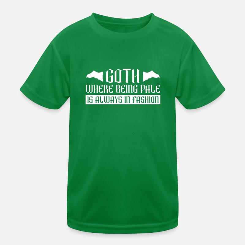Goth, wo blass sein in Mode ist - Moontan Gothic Kinder Funktions-T-Shirt