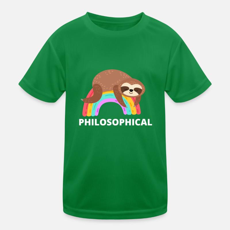 Philosophical Debate Feeling Philoslothical Kids Functional T-Shirt