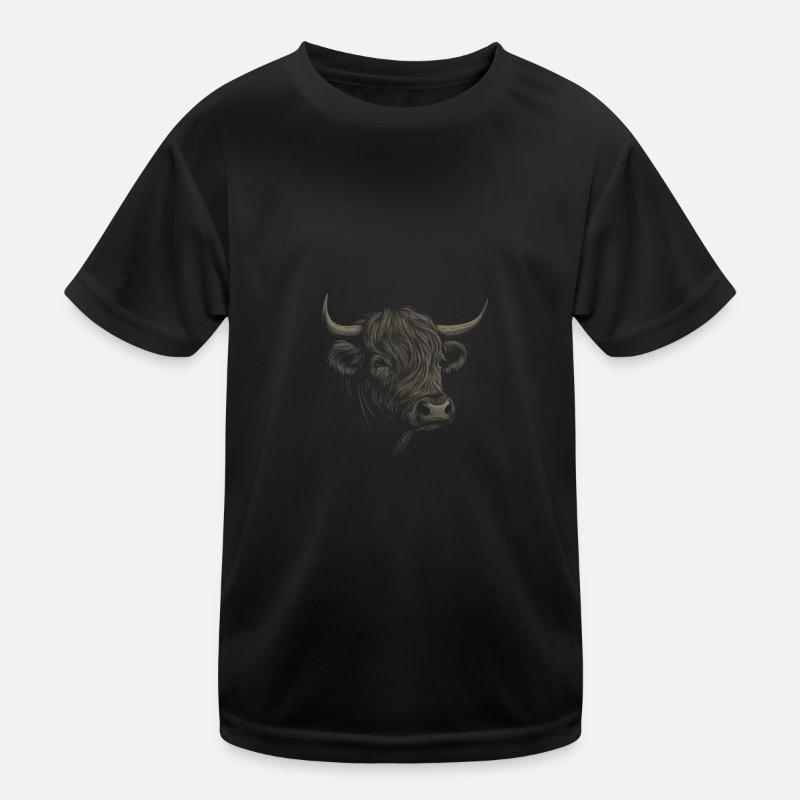 Highland Cattle Highland Cattle Highland Cattle Cow Kids Functional T-Shirt