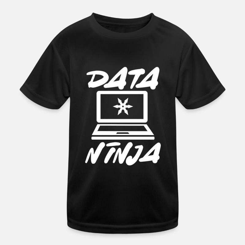 Daten ninja Stern Kinder Funktions-T-Shirt