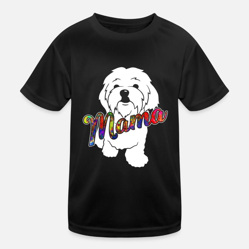 Maltese Maltese Mama Kids Functional T-Shirt