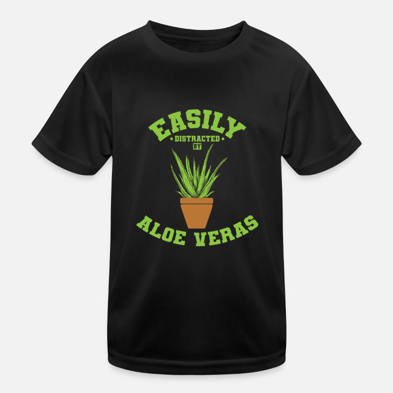 Easily Distracted by Aloe Veras Heilpflanze Kinder Funktions-T-Shirt