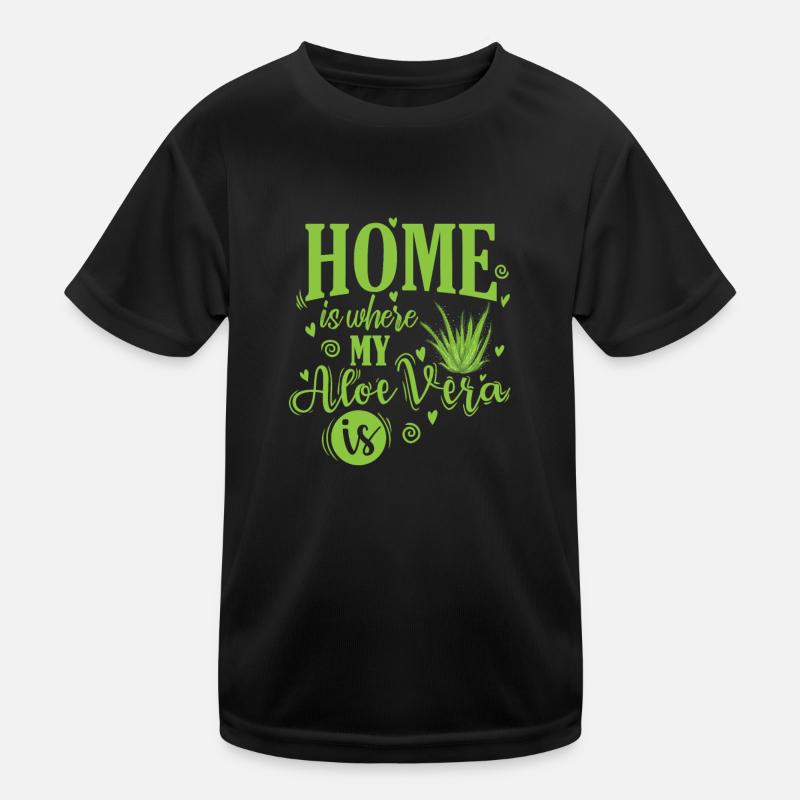Home is where my Aloe Vera is medicinal plant Kids Functional T-Shirt