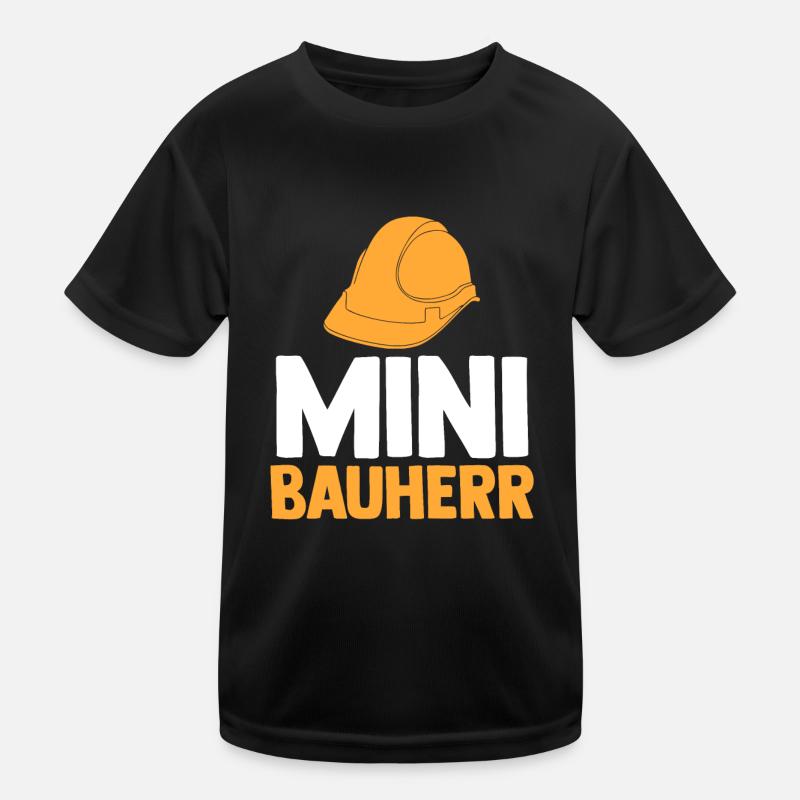Bauherr Kinder Funktions-T-Shirt