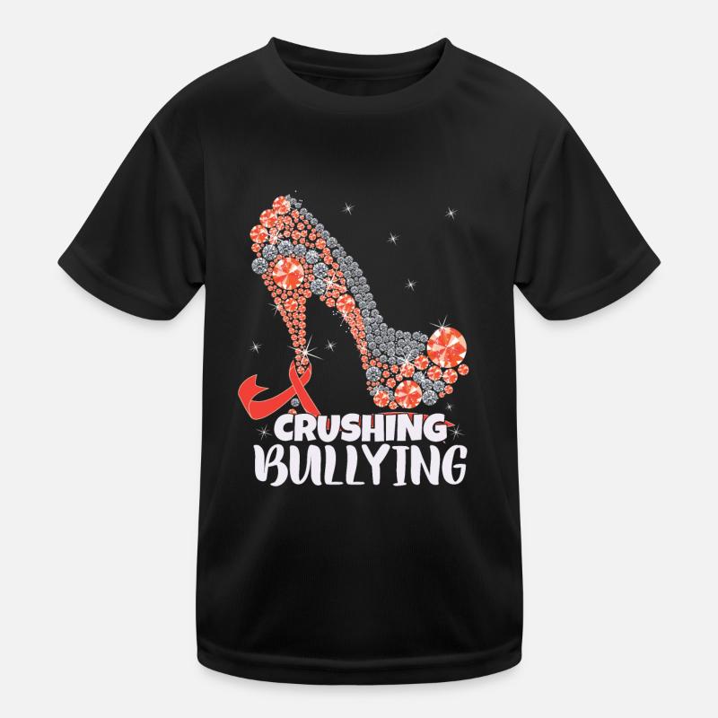 Anti-Mobbing-Tag der Einheit von Frauen Kinder Funktions-T-Shirt