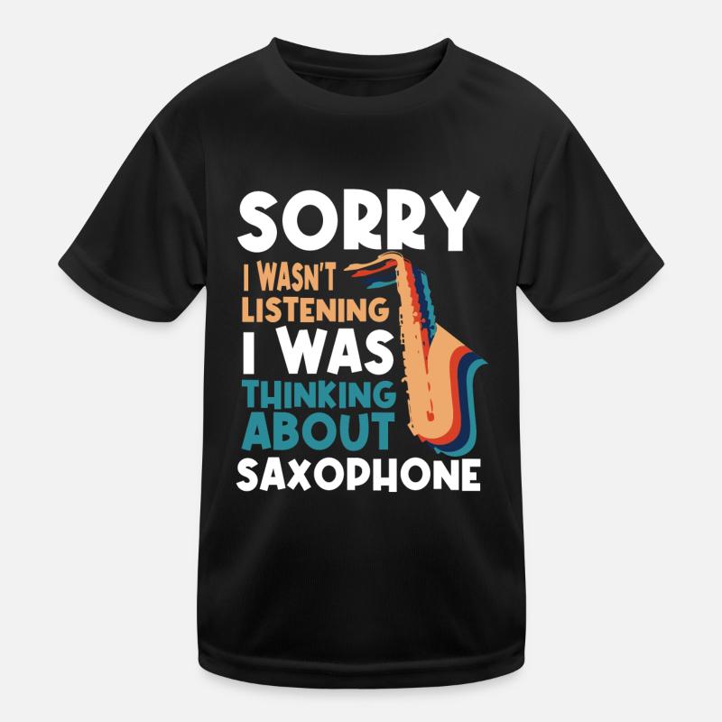 Saxophoniste, Saxophone, Son, Smooth Jazz T-shirt sport Enfant