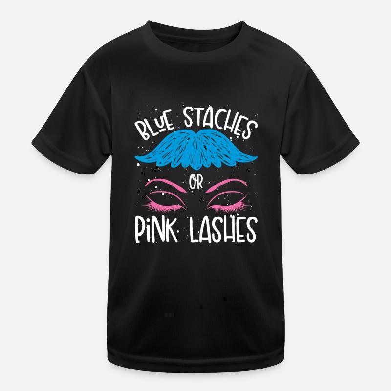 Blue rods or pink eyelashes Kids Functional T-Shirt