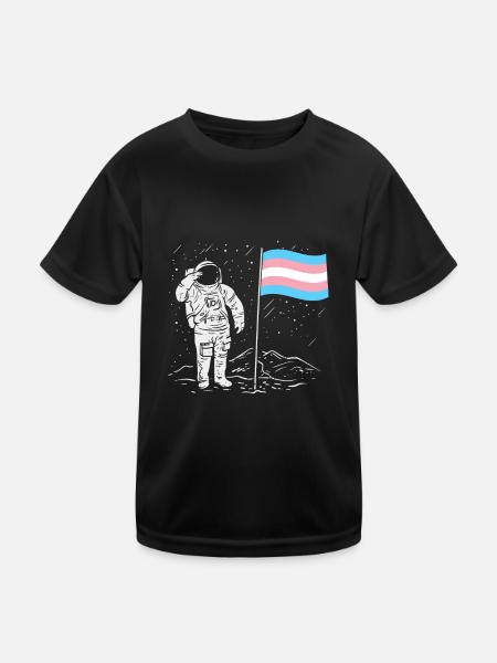 Transgender Trans LGBTQ - Kinder Funktions-T-Shirt - Schwarz - Vorne