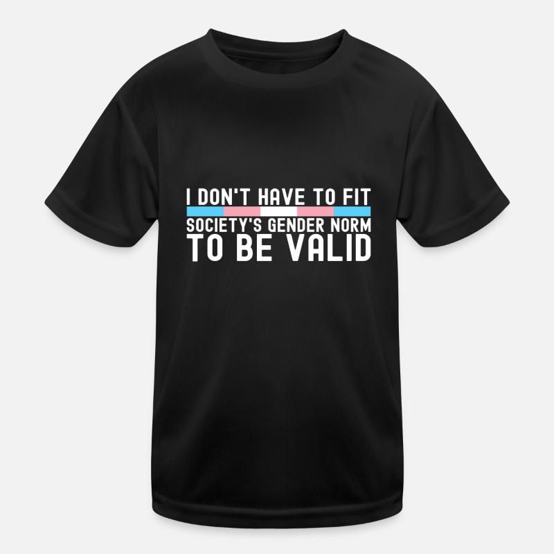 Transgender Trans LGBTQ Kids Functional T-Shirt