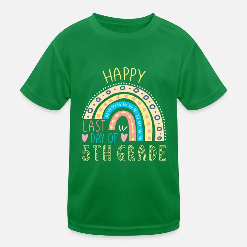 Bye Happy Last Class 5th Grade Teacher Student Kids Functional T-Shirt
