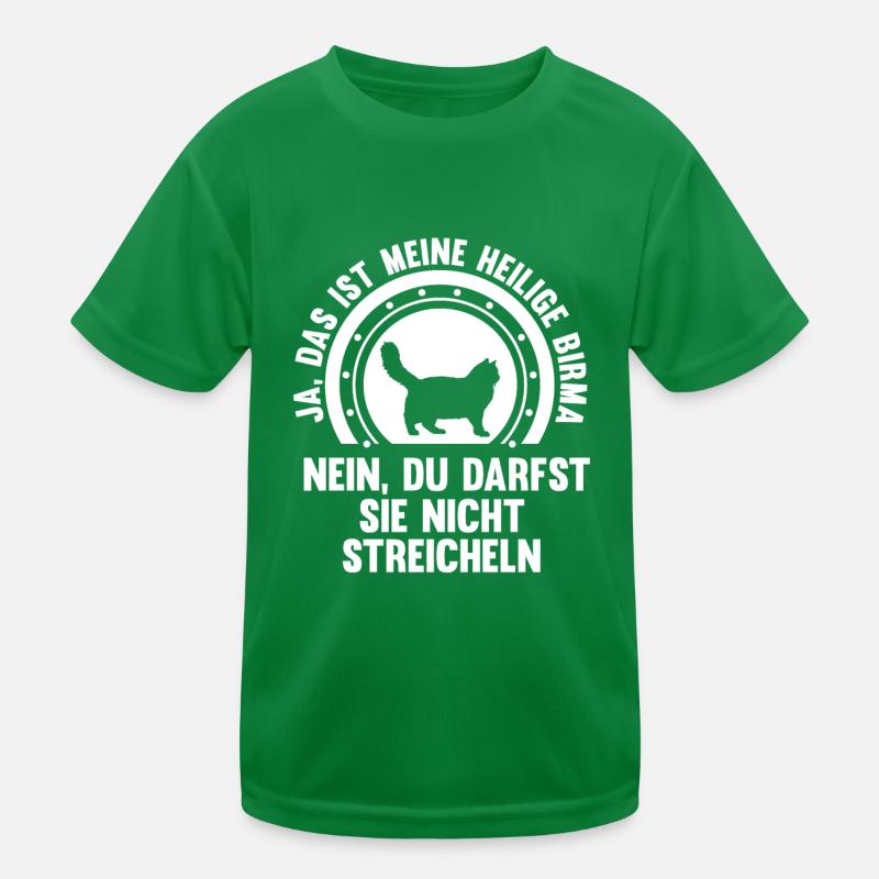 Heilige Birma Katze Kinder Funktions-T-Shirt