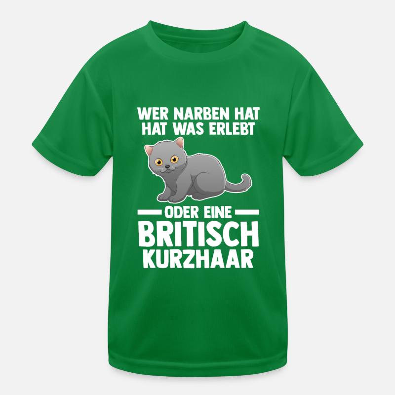 Britisch Kurzhaar Katze Kinder Funktions-T-Shirt