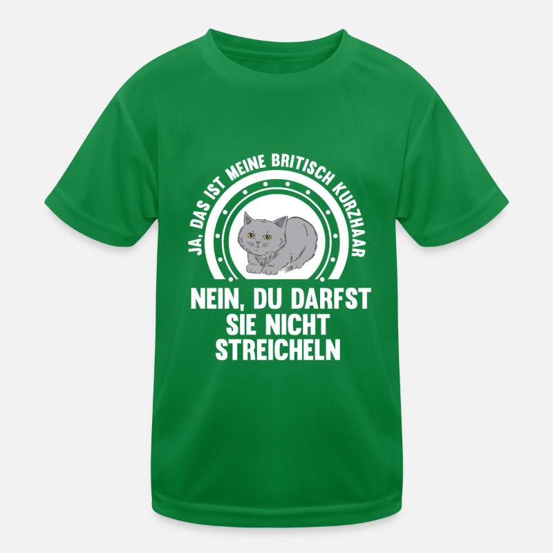 Britisch Kurzhaar Katze Kinder Funktions-T-Shirt