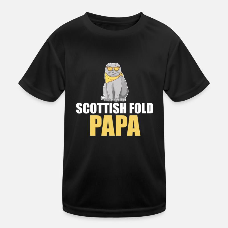 Scottish Fold Cat Kids Functional T-Shirt