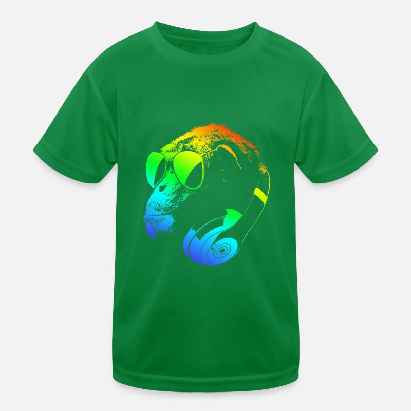 DJ Ape Gorilla Monkey Music Techno Monkey Kinder Funktions-T-Shirt
