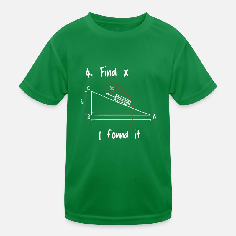 Trouver X Mathématiques Math T-shirt sport Enfant