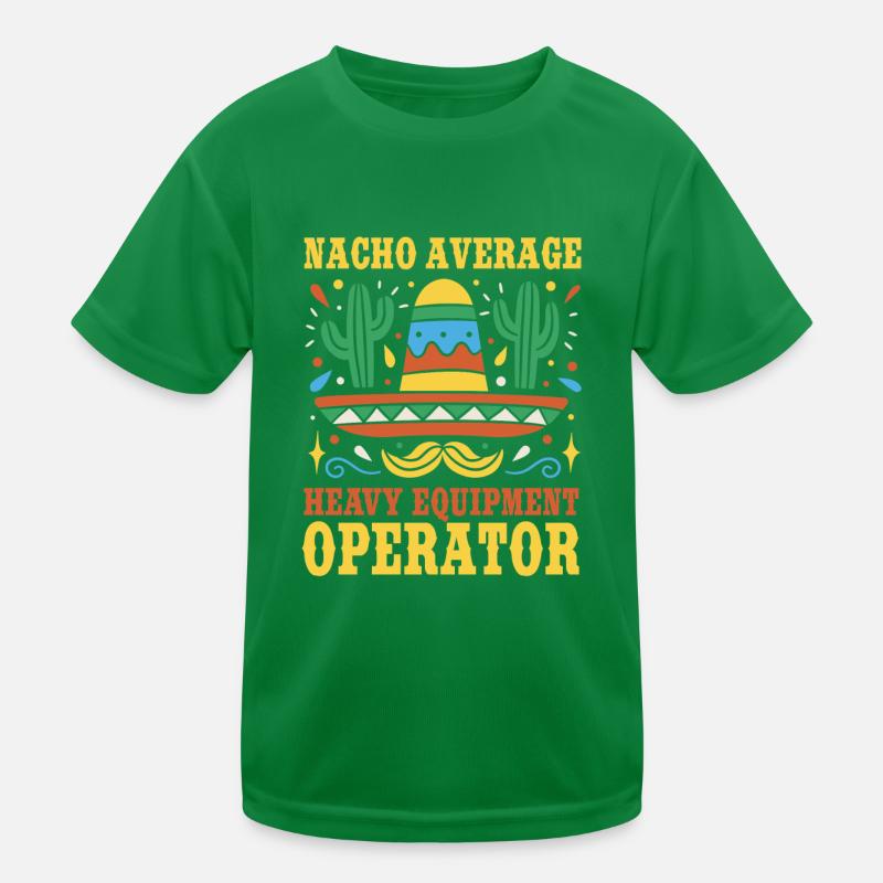 Schwermaschinenführer Cinco De Mayo Kinder Funktions-T-Shirt