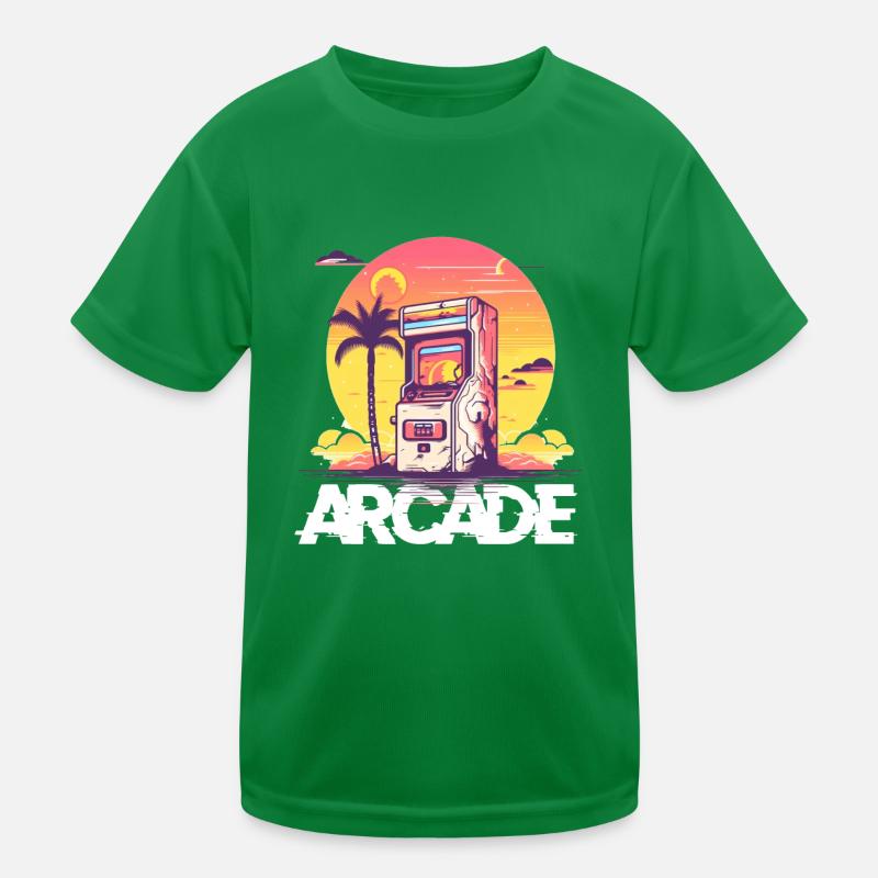 Vintage Arcade-Controller Nostalgischer Kinder Funktions-T-Shirt